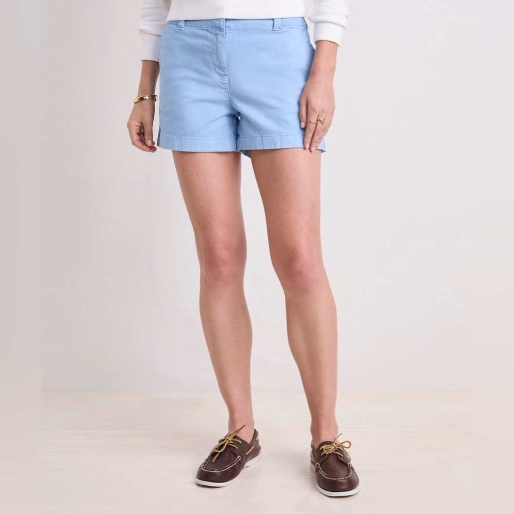 Vineyard Vines Every Day Shorts 3.5” Blue Size 10 Cotton Stretch Preppy
